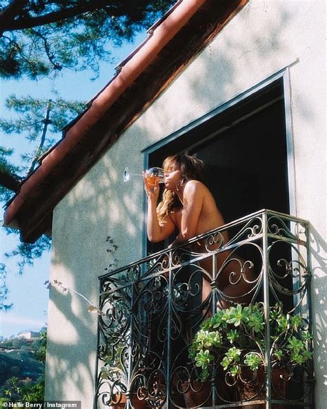 halley berry nude pics|Halle Berry Poses Nude While Drinking Wine on Her Balcony